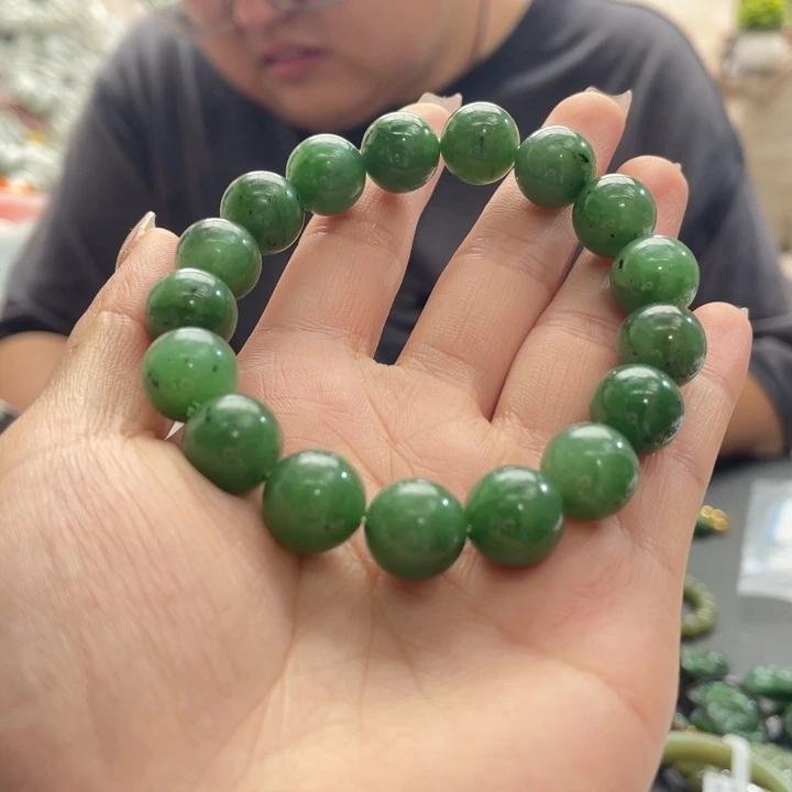 未镶嵌手串和田玉碧玉手串