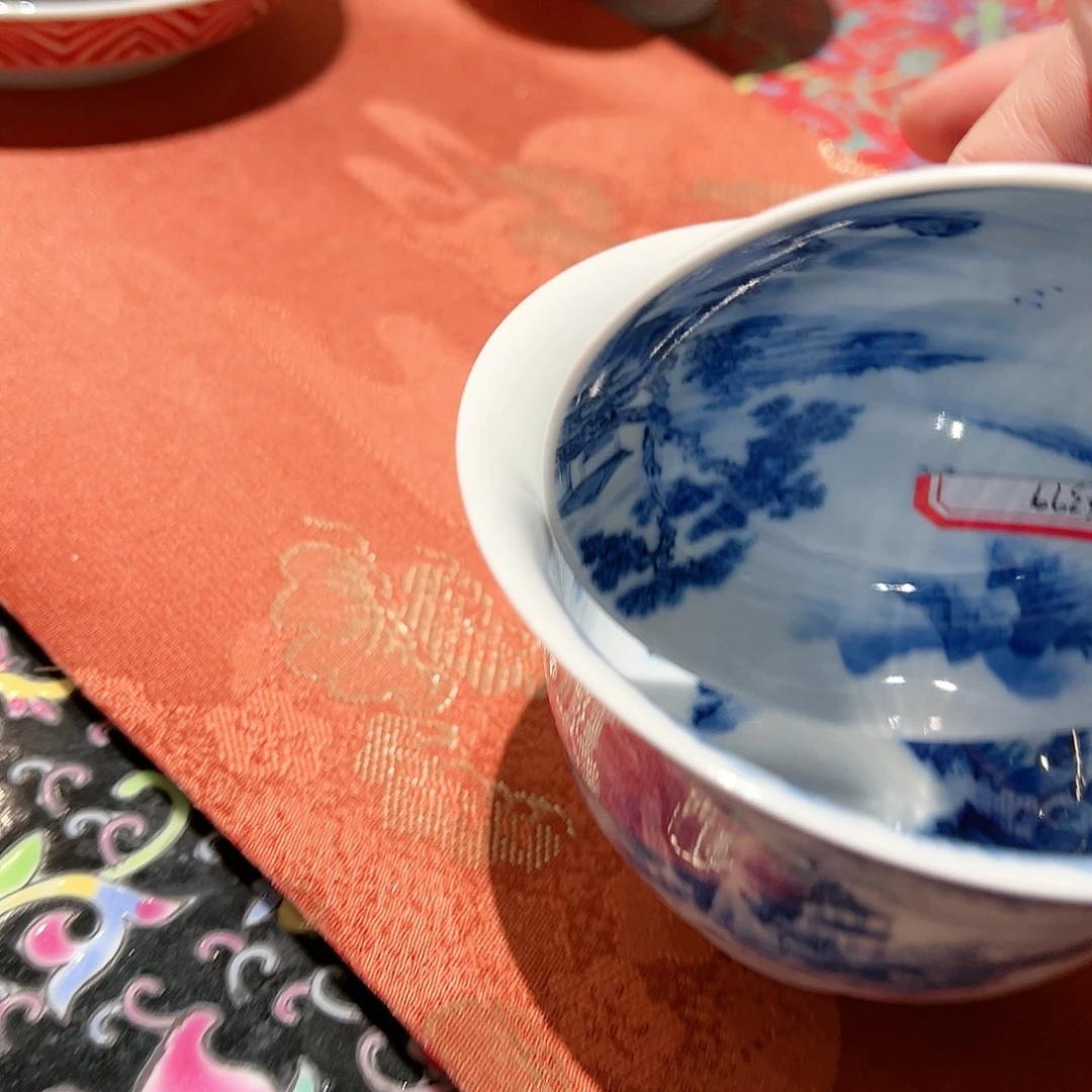 山水内外满工大两才盖碗