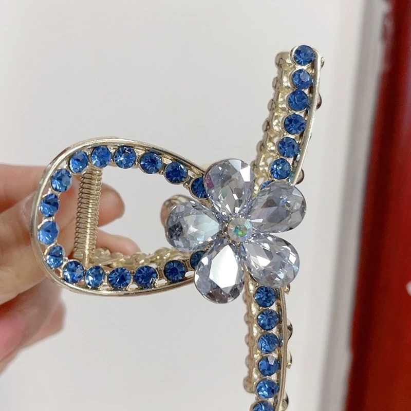 8公分抓夹气质花朵大抓百搭简约短胖039