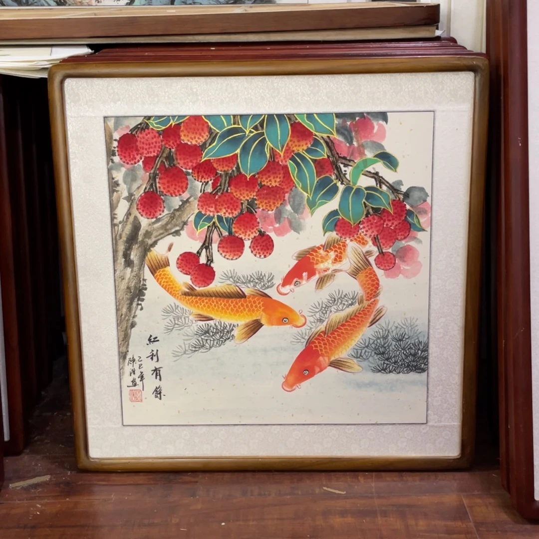 国画带框尺寸63*63厘米