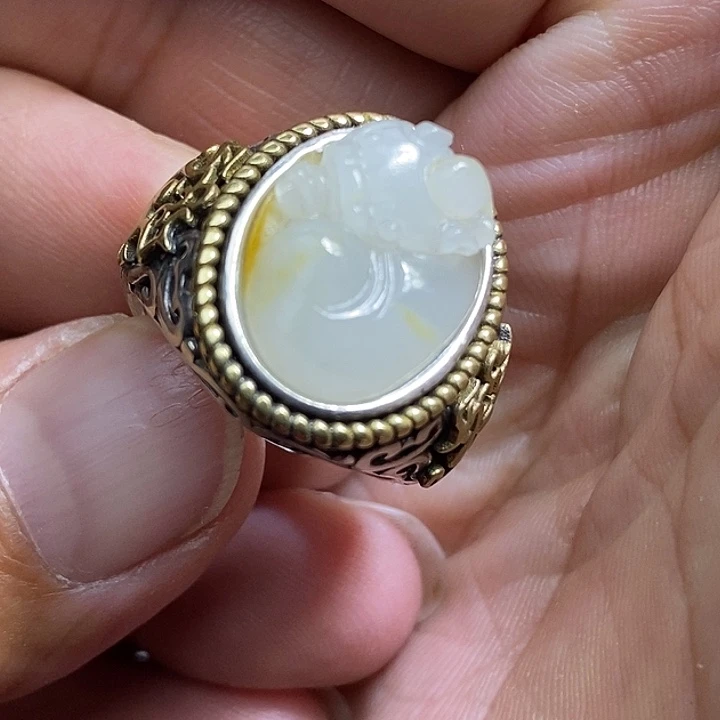 和田玉吊坠(不含链)合金专****砂