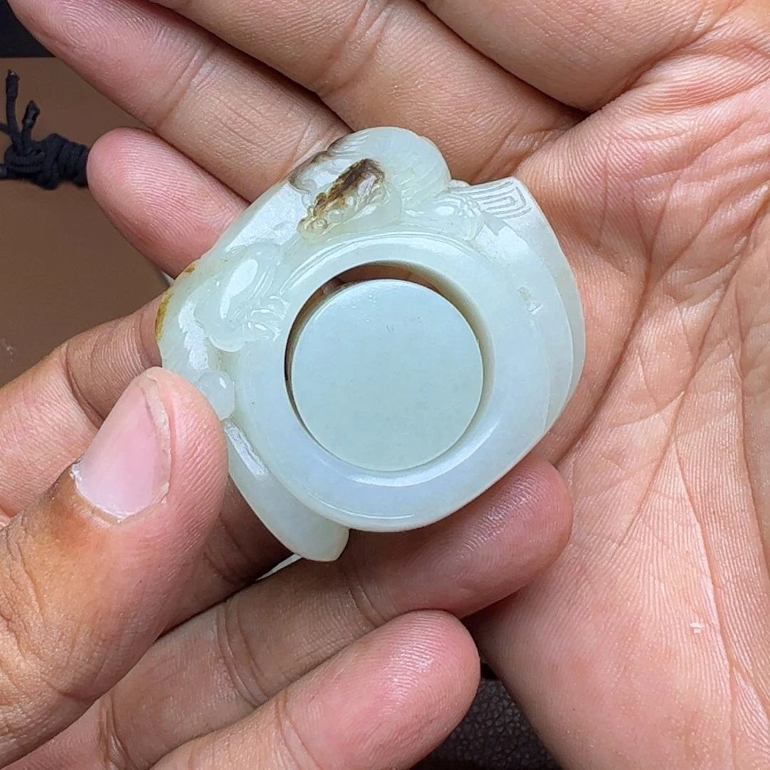 和田玉未镶嵌吊坠(不含链)小*