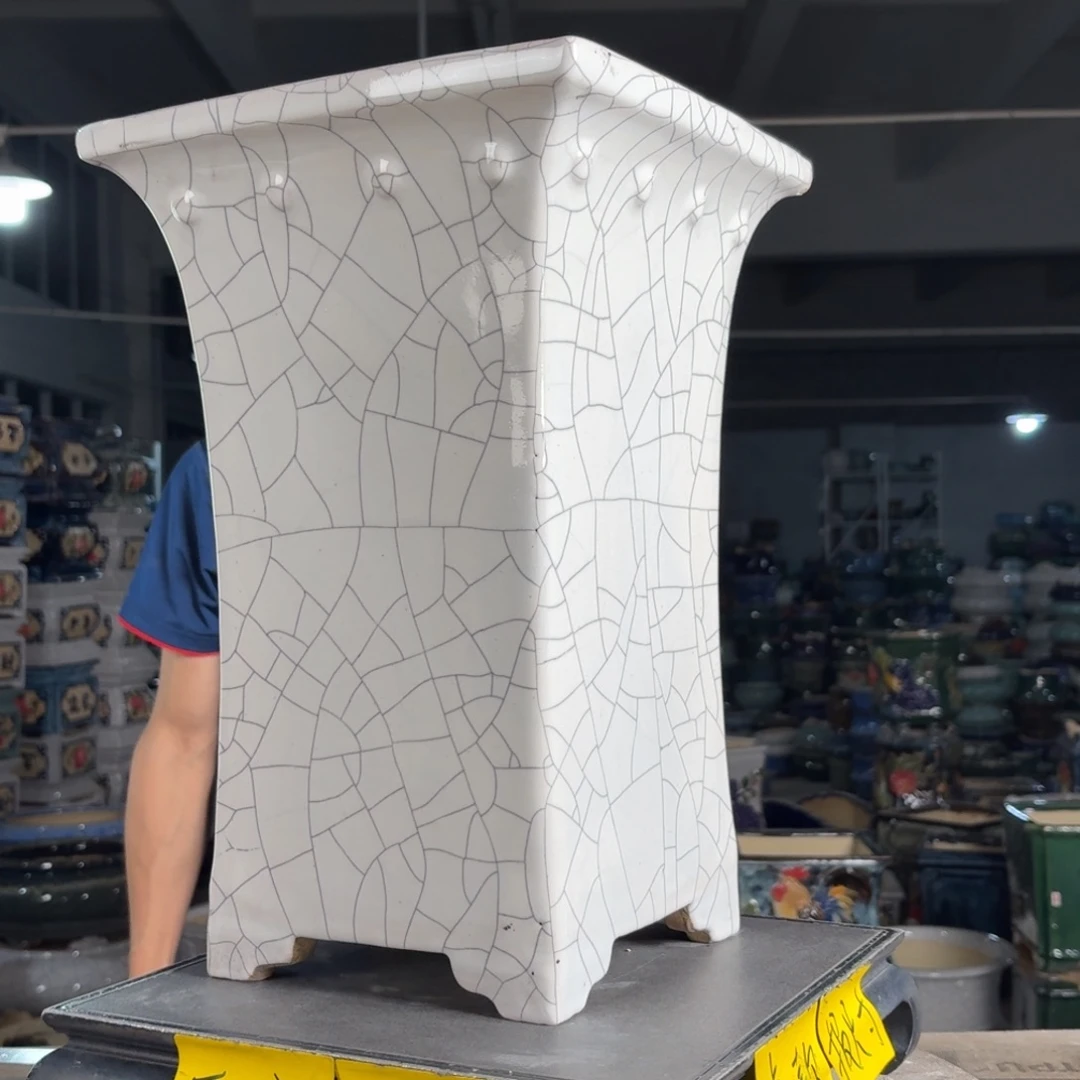 一风堂石湾花盆 内22*37修补痕迹微瑕