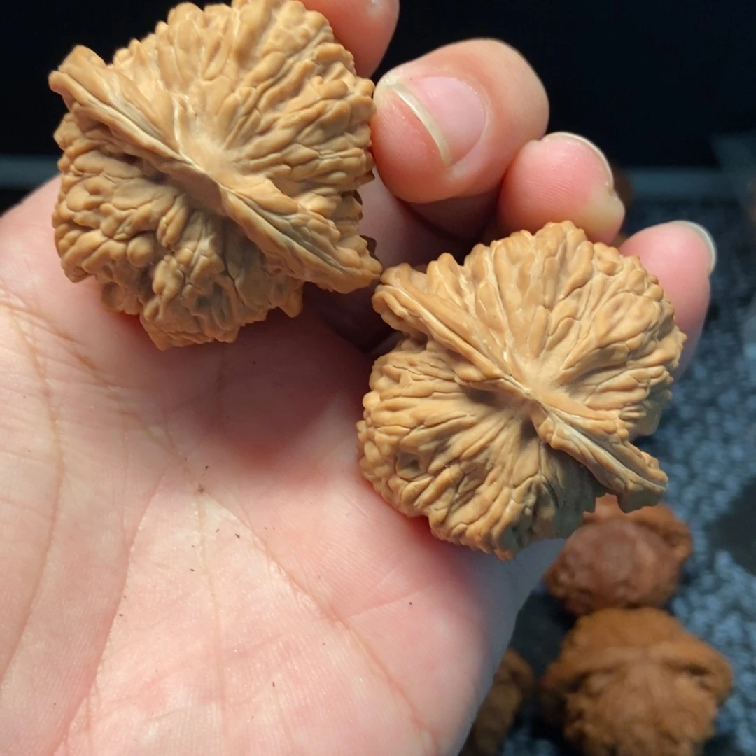 文玩核桃把件篓子43虚尖全品