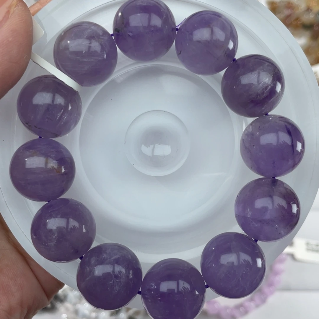水晶未镶嵌手链031薰衣草紫水晶18m