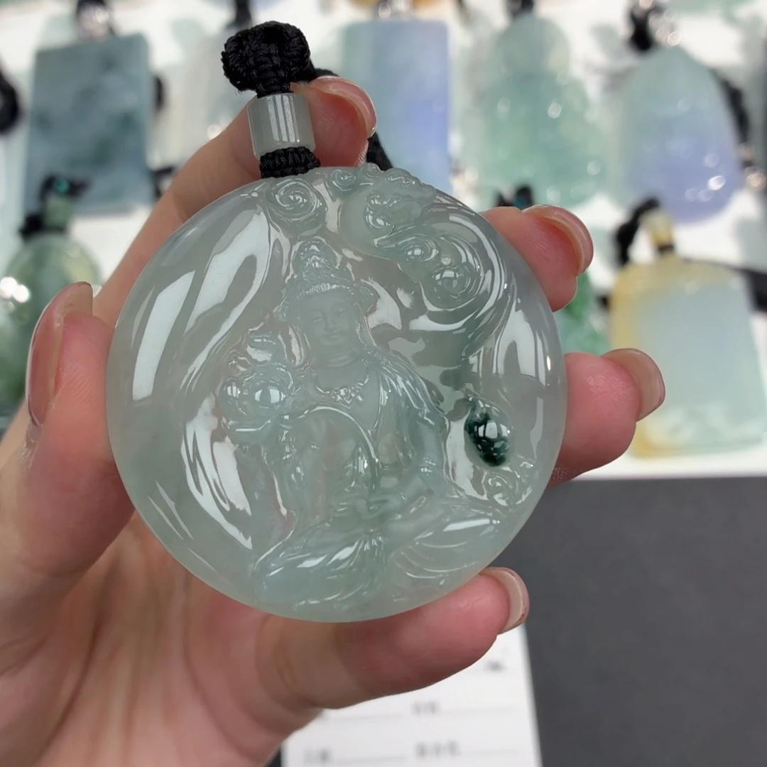 翡翠未镶嵌挂件缅甸天然A货翡翠