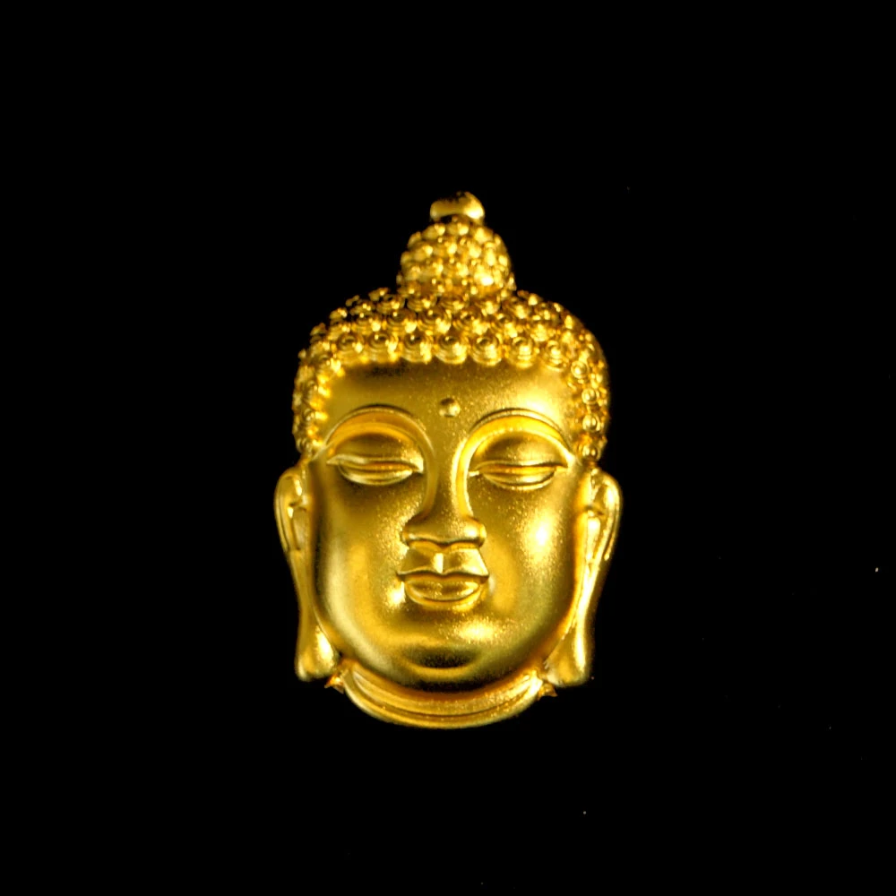 吊坠足银 佛头吊坠 时尚 精美百搭简约不掉色