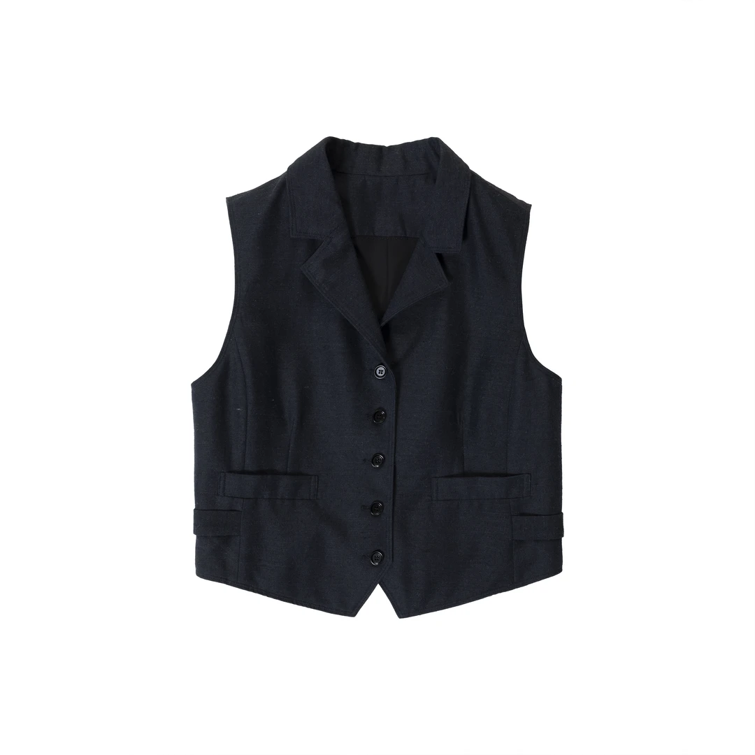 【坤姨专属】老钱风百搭西装领POLO领轻奢衬衫背心