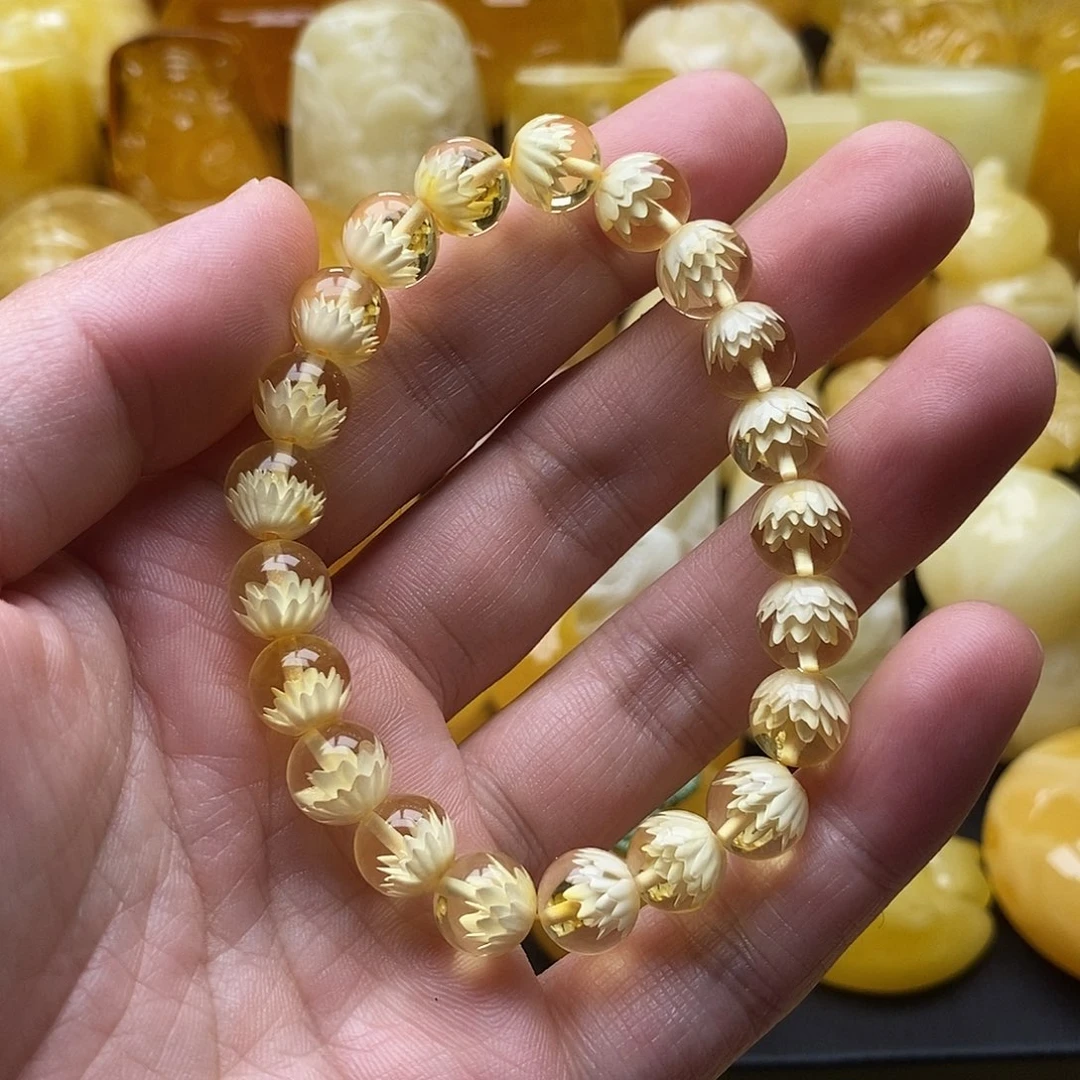 琥珀颈饰未镶嵌琥珀蜜蜡吊坠