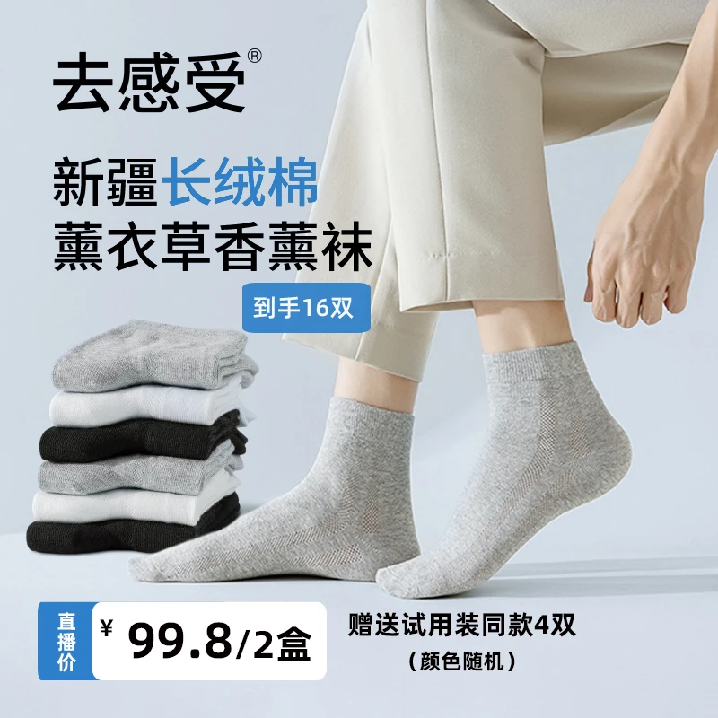 去感受薰衣草新疆长绒棉袜