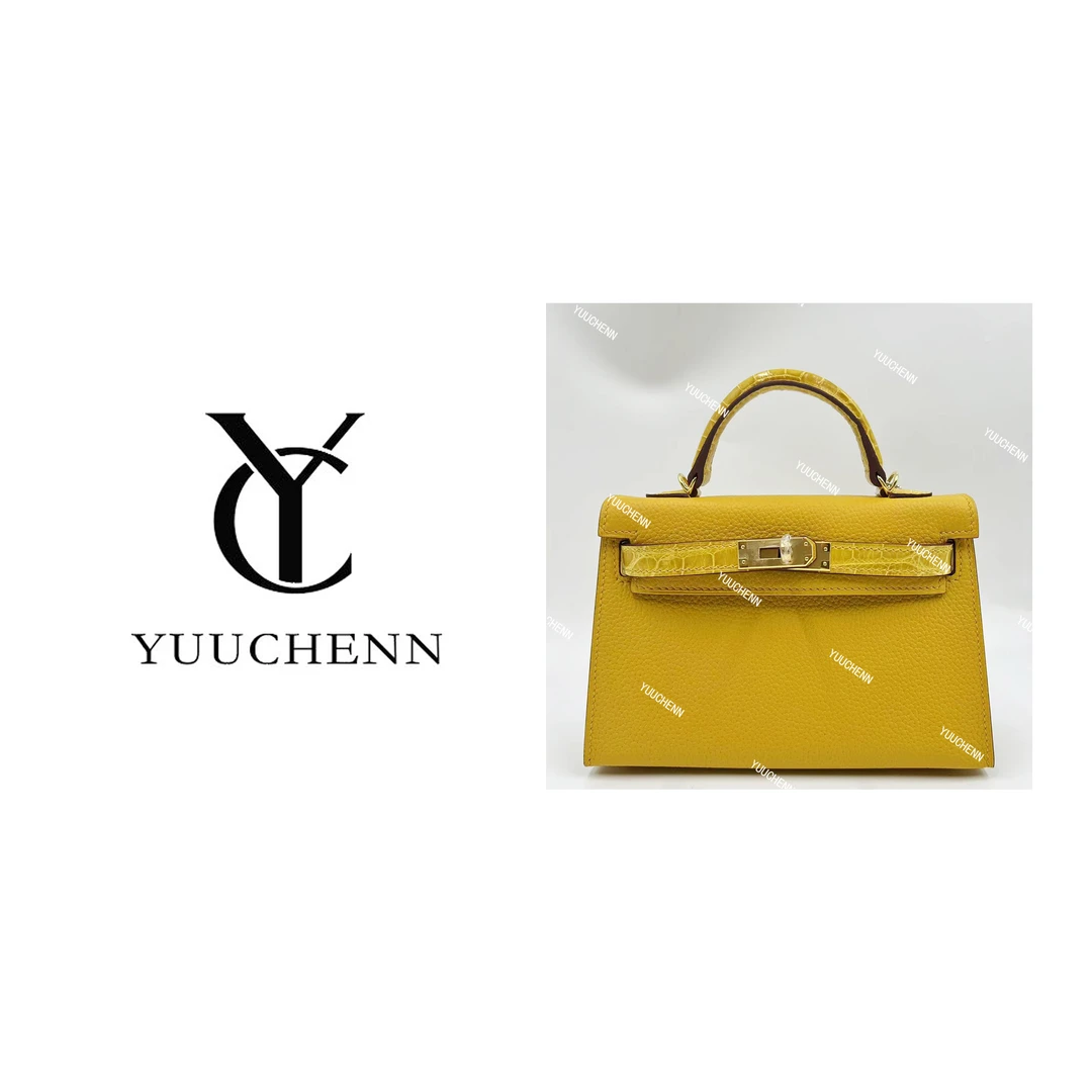 YUUCHENN【手工定制】19cm原创设计高定真皮包HH3955