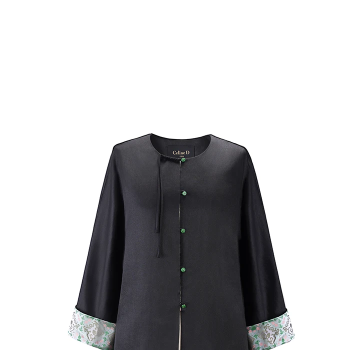 【悠然】非遗香云纱拼接上久楷宋锦外套CD2167546