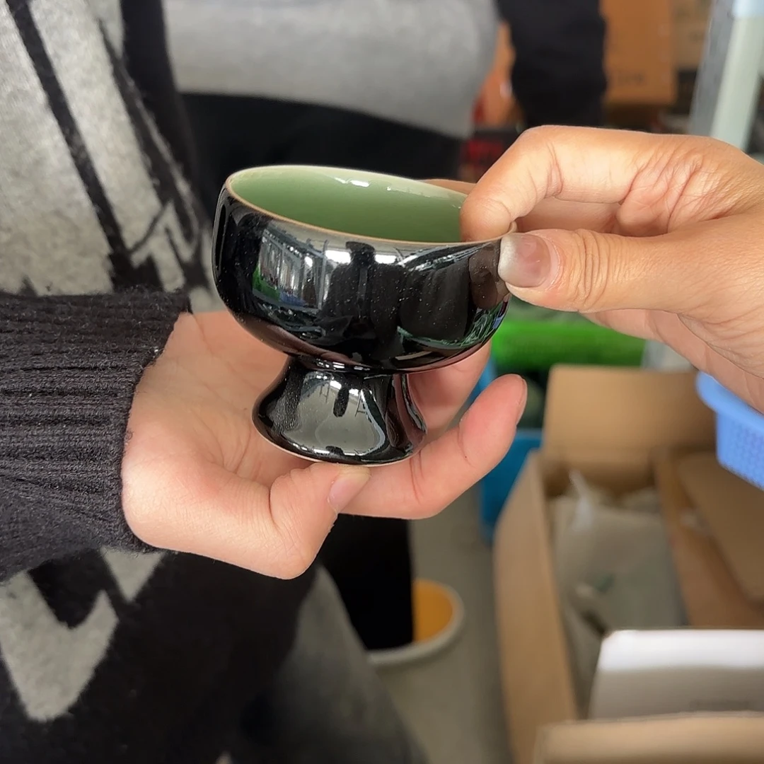 龙泉云间青瓷小米茶器
