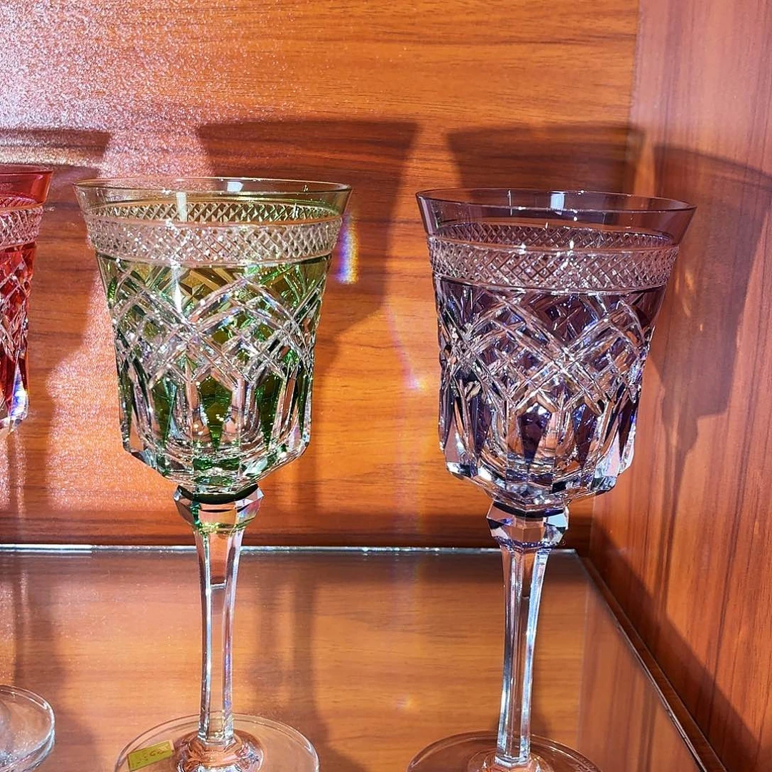 每***醒琉璃手工艺品卡噶米红酒杯