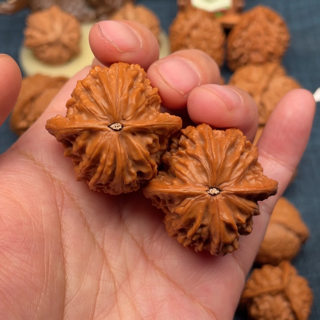 文玩核桃把件35山地球磨全品复刻底