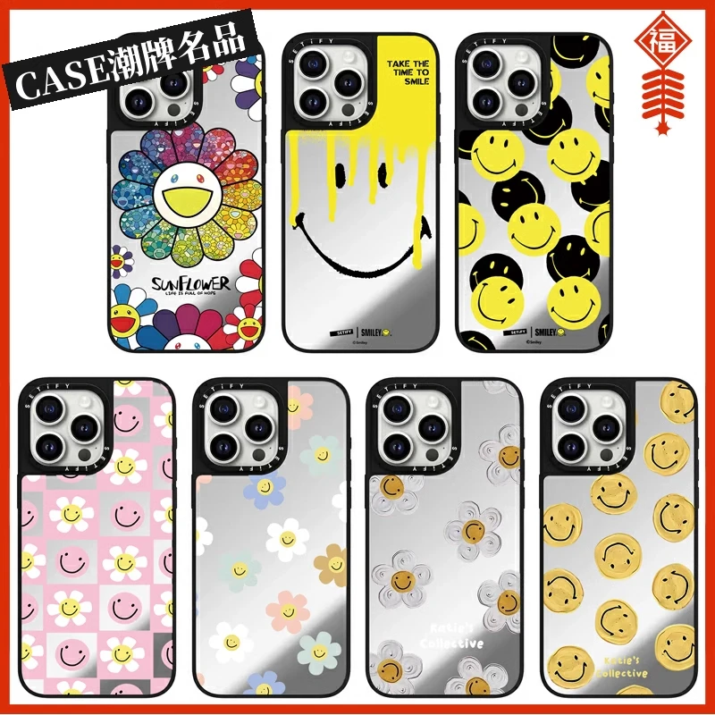 CASE开心笑脸适用iPhone16Promax苹果15Pro手机壳12131415保护壳