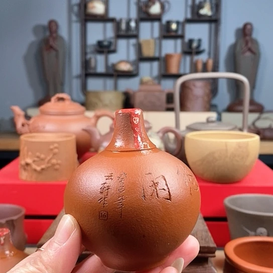 紫砂茶杯花器特价