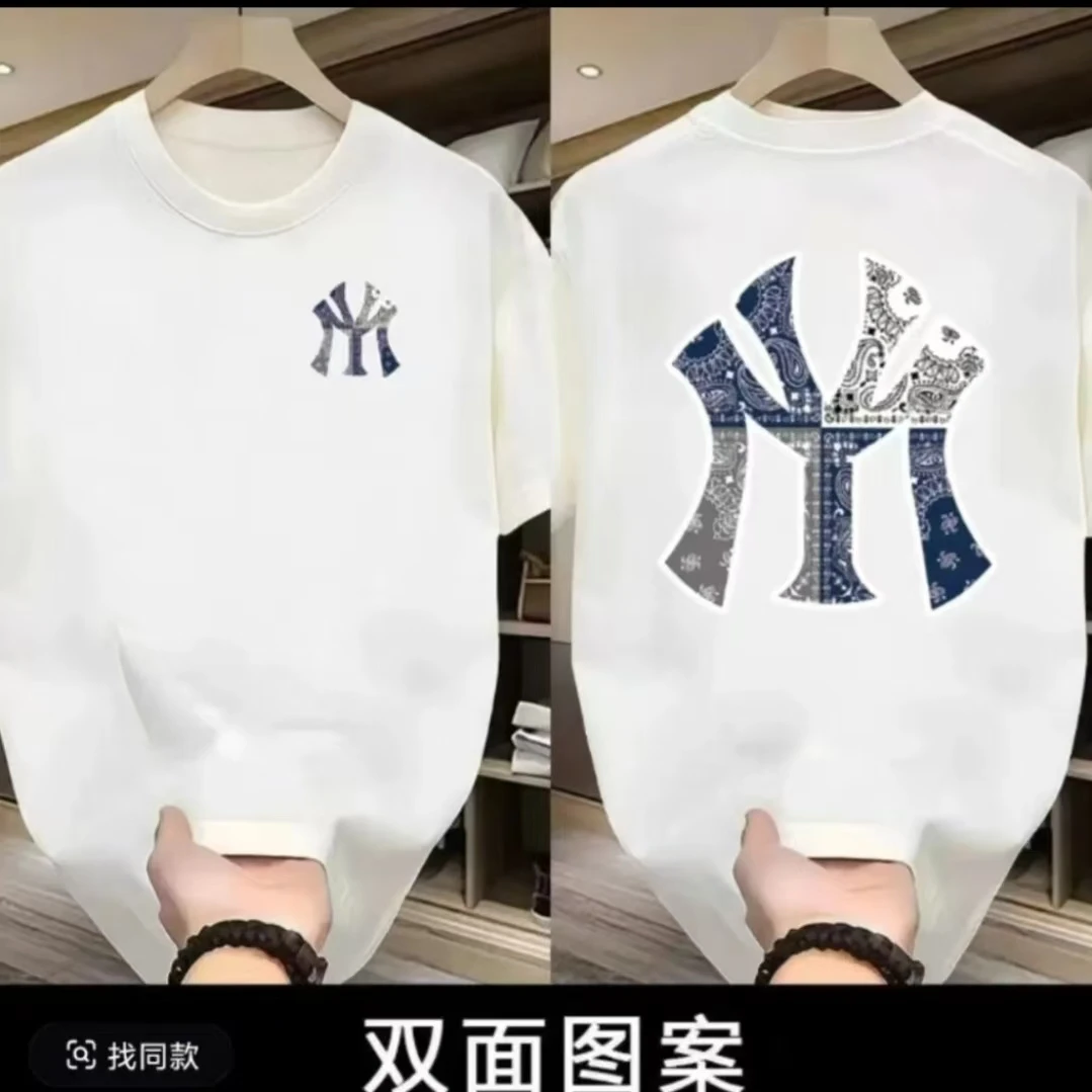 印花短袖韩版印花修身情侣T恤网红春夏夏季宽松