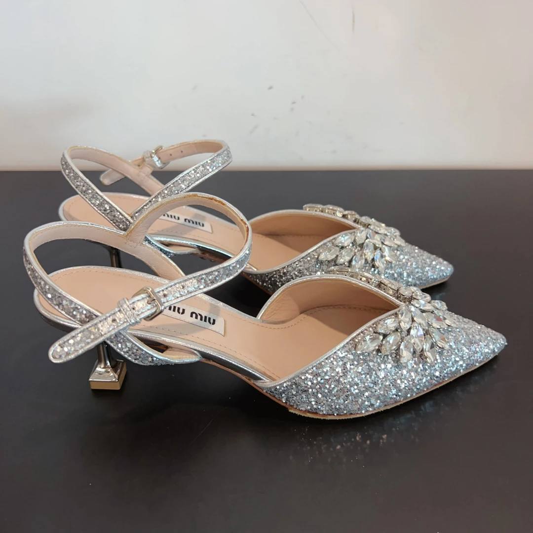 99新 MIU MIU/缪缪 高跟鞋尺码35 成色看直播GSS27480