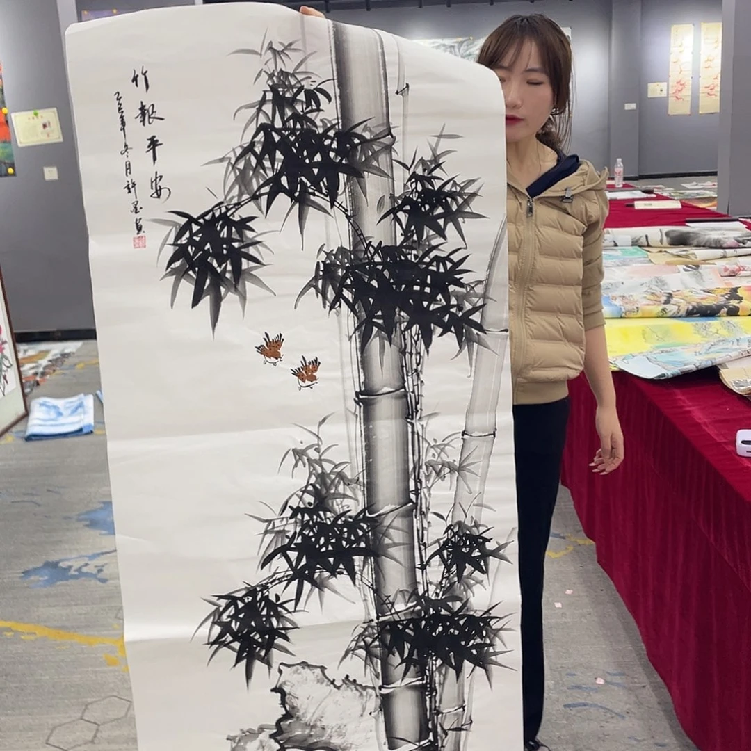 真人名画手工手绘