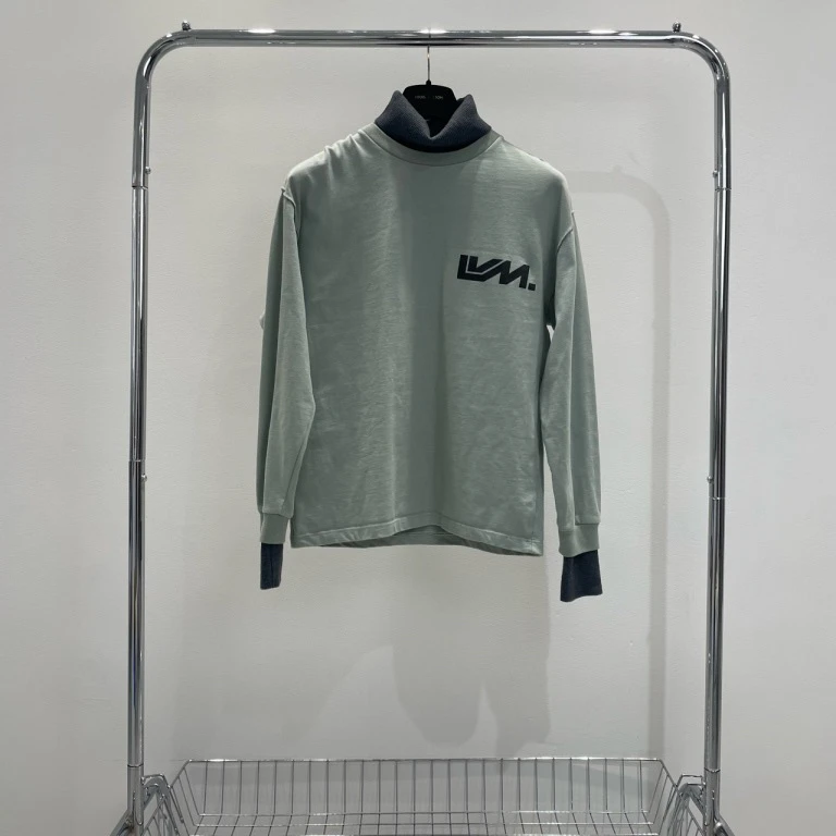 99新 LouisVuitton/路易威登 薄荷绿假两件长袖 尺码s yy00223