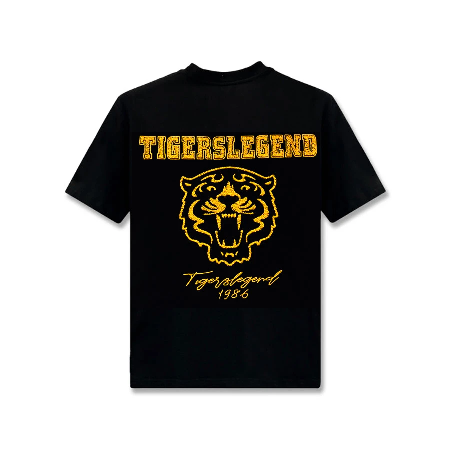 美式刺绣男女同款夏季短袖t恤轻奢痞帅男装纯棉情侣透气