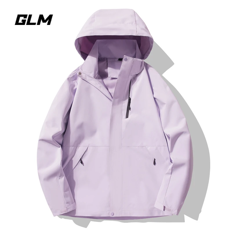 GLM2025春季痞帅连帽外套男女工装上衣潮流新款休闲百搭简约夹克