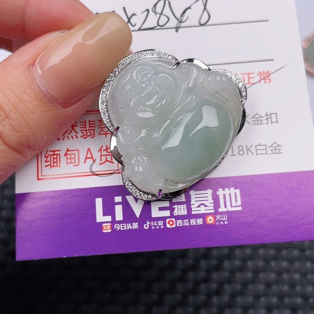 翡翠银S925镶嵌颈饰清**鹿吊坠