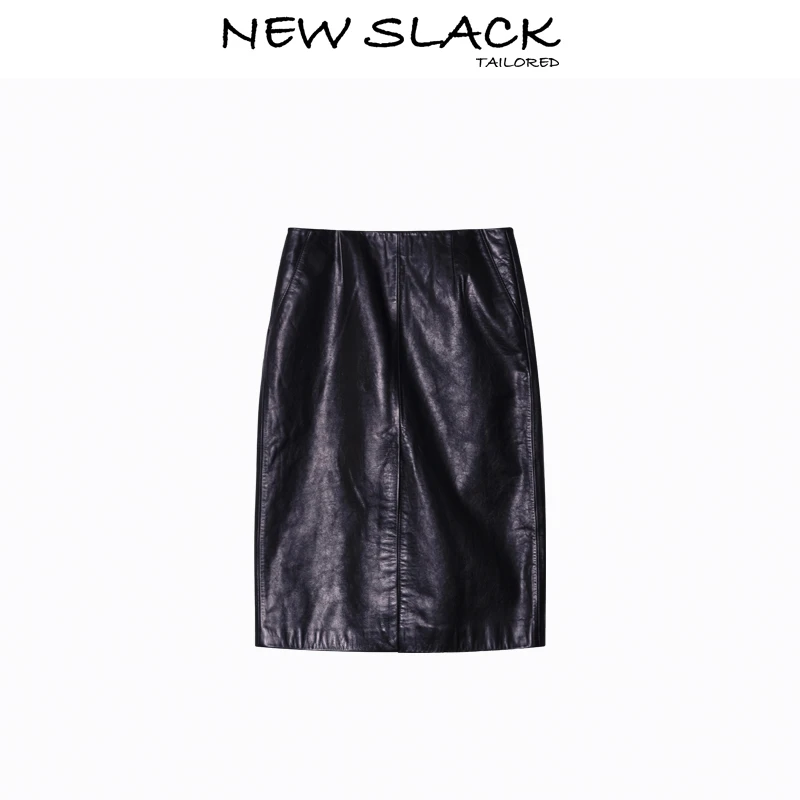 NEW SLACK NQ51050 手缝皮裙