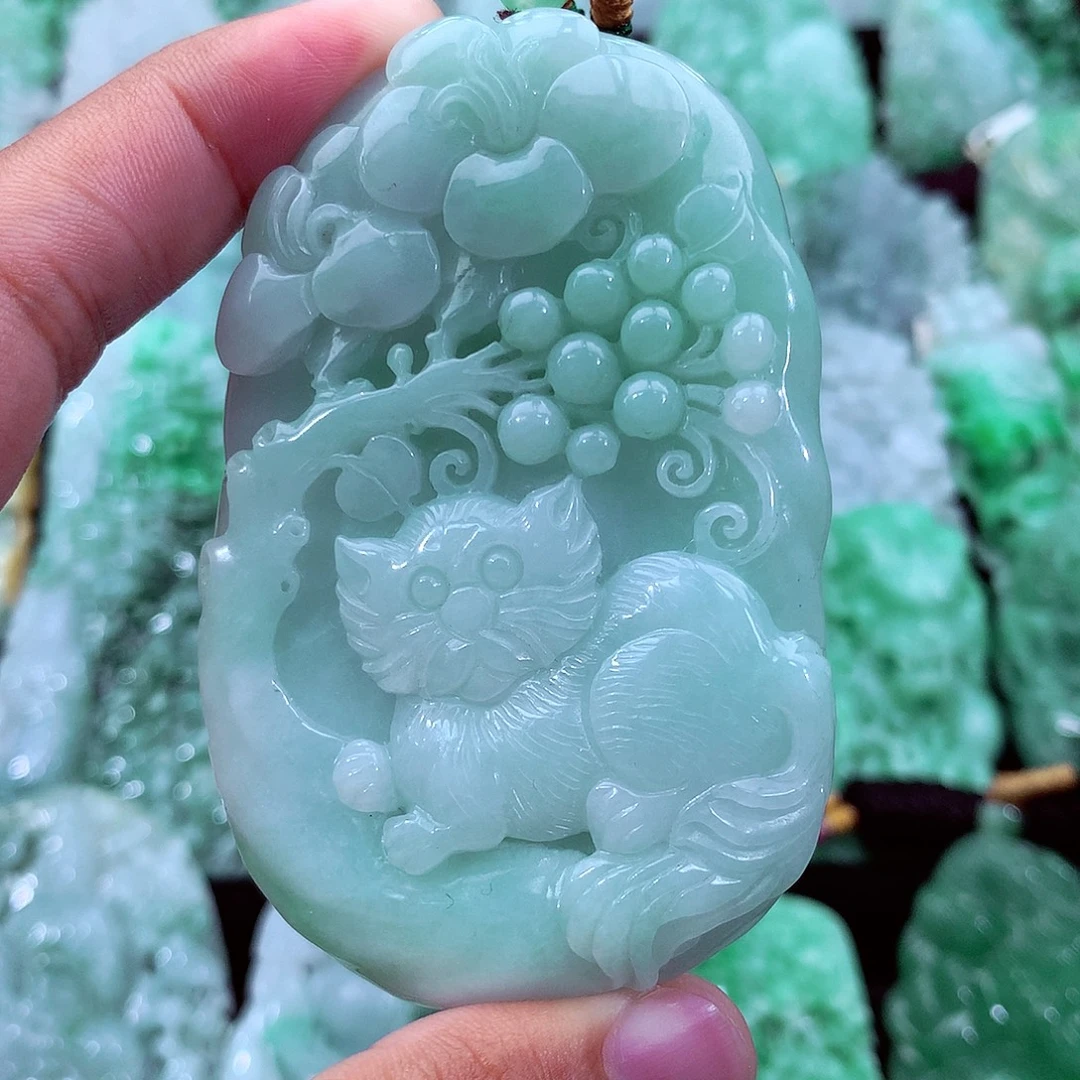 翡翠未镶嵌吊坠(不含链)