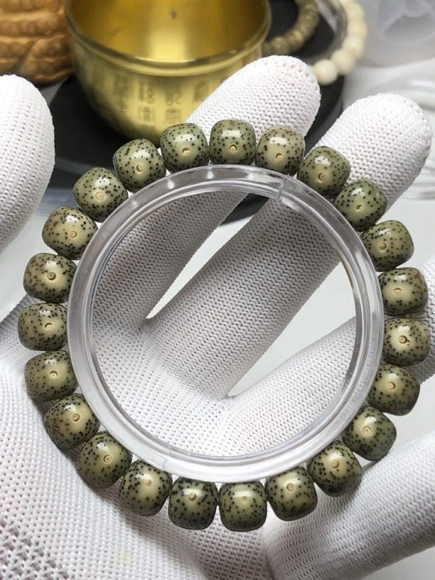 星月菩提9×10石玉料手串，烟花散星，实拍一物一图所见所得包邮