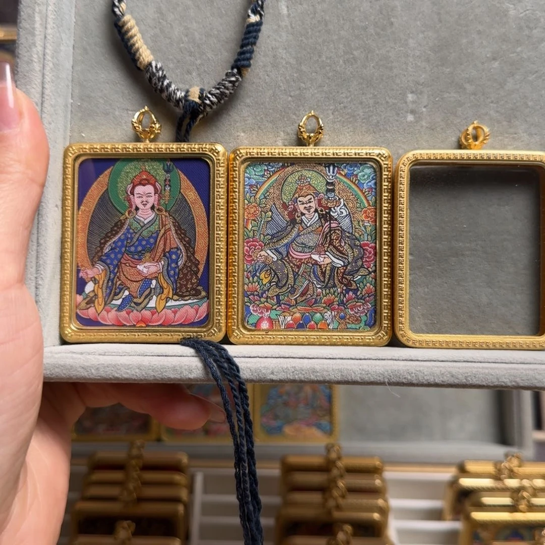 吊坠山***卡双面私人定制莲花