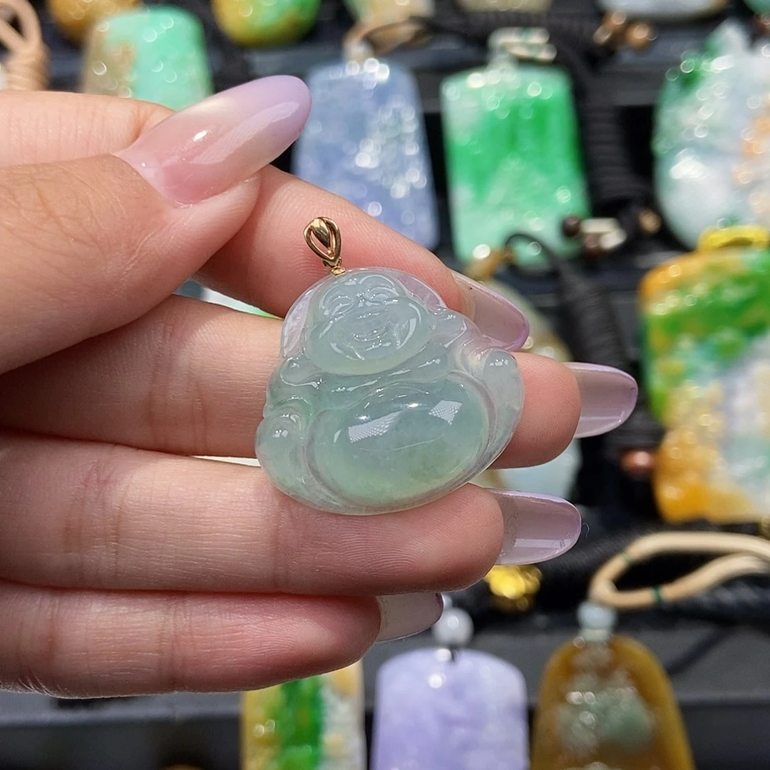 翡翠未镶嵌颈饰天然翡翠A货