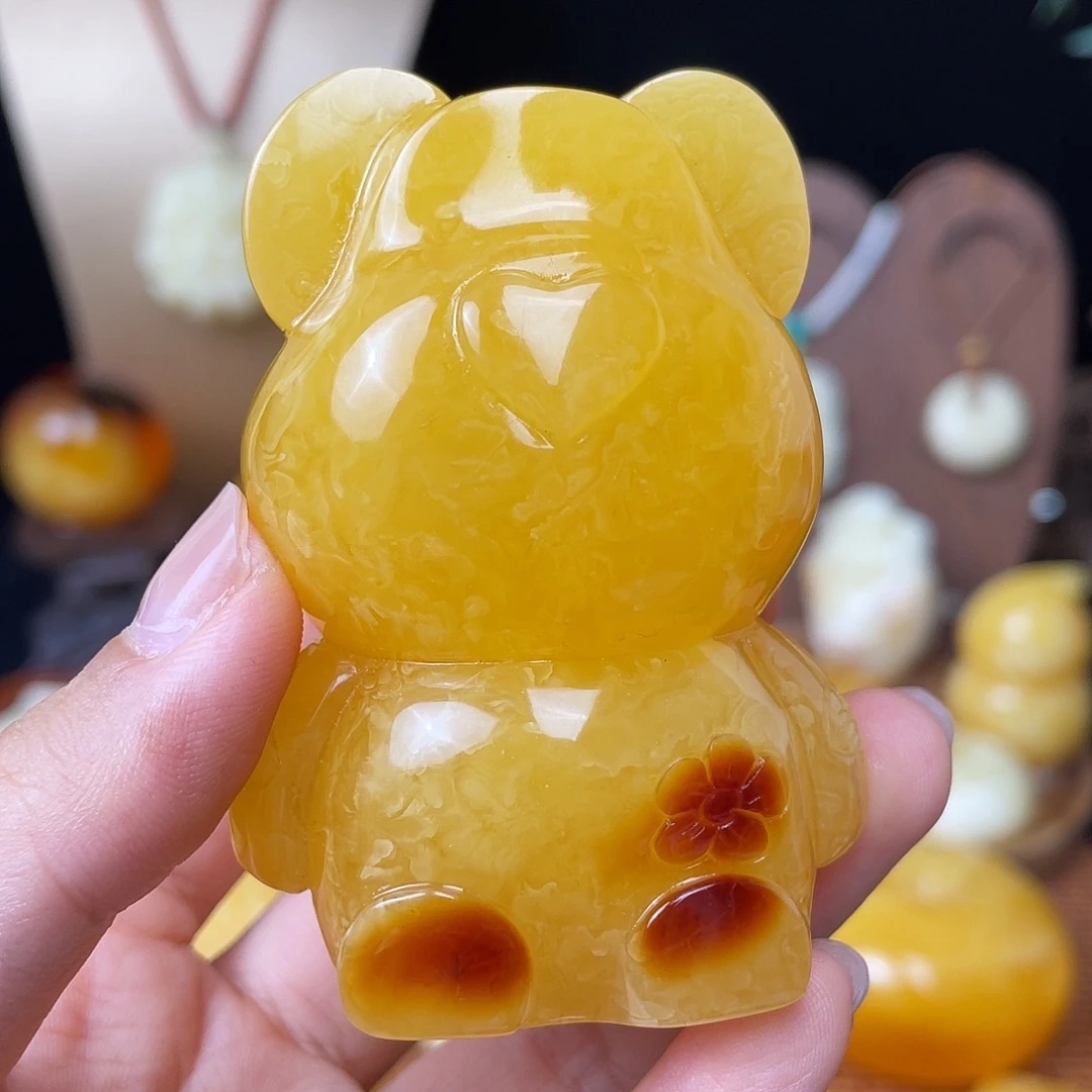 琥珀未镶嵌珠宝奇石微瑕