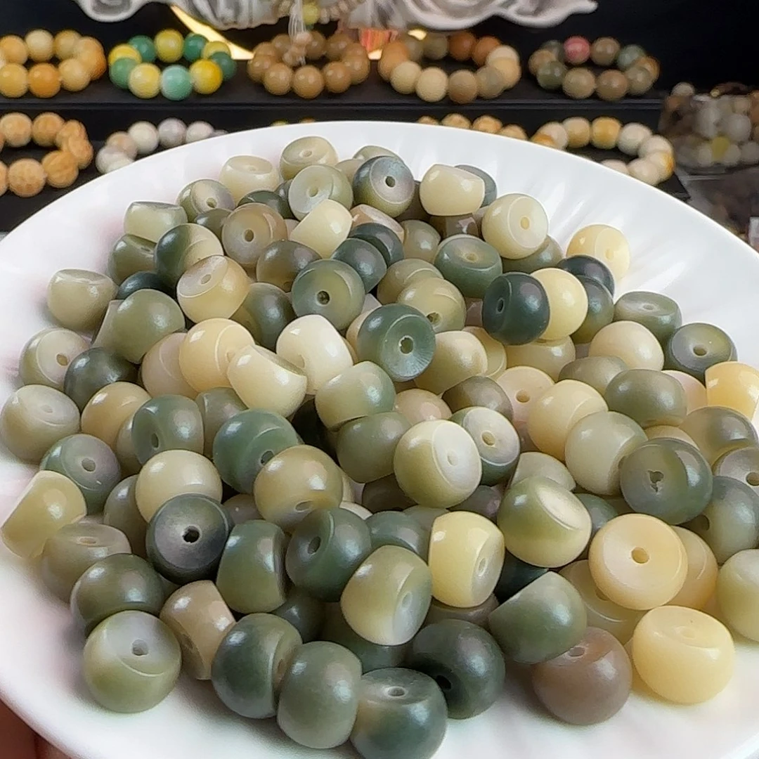 吊坠菩提根/象牙果卡12绿飘花蒜瓣大肠100颗卡牌➕50颗