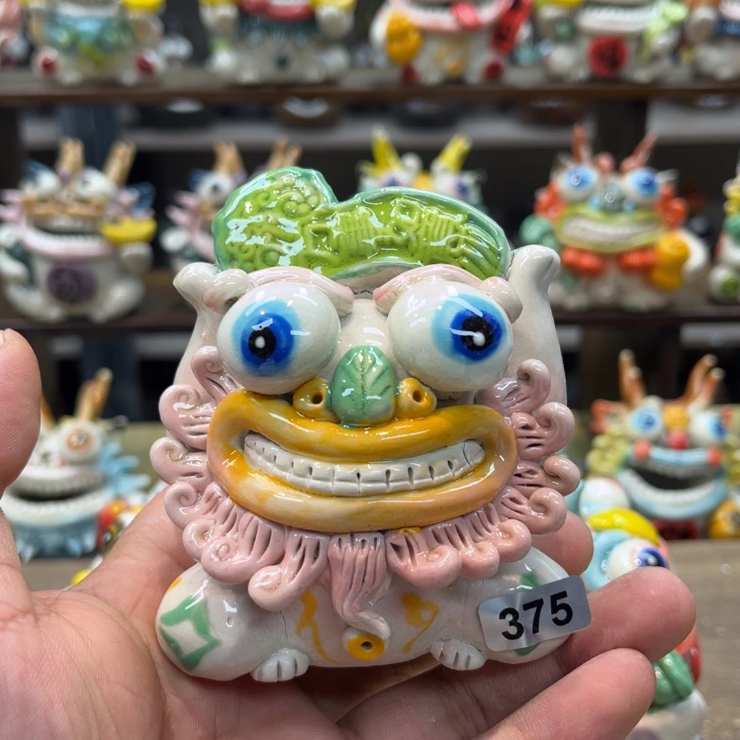 摆件纯手工抽象陶瓷摆件375