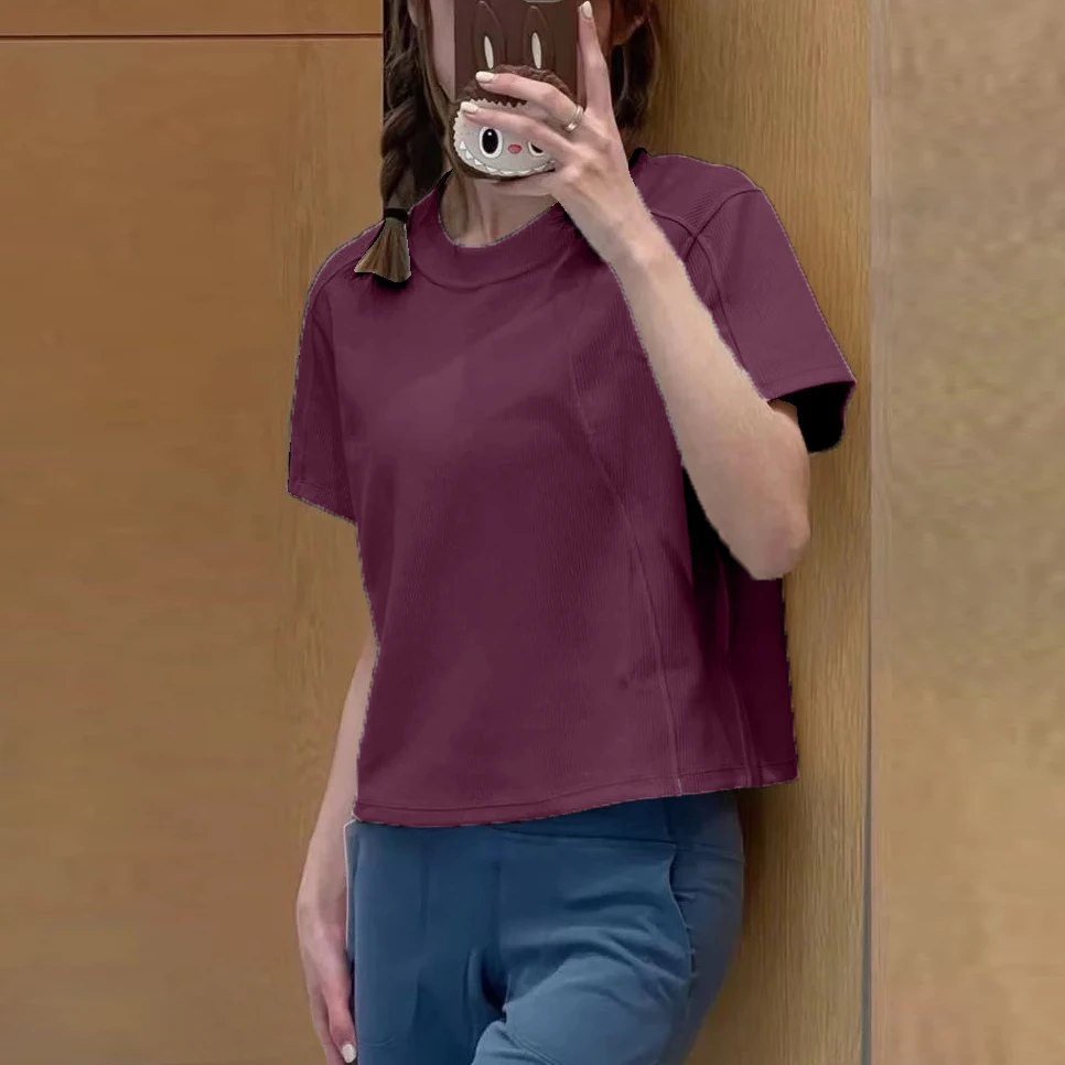 （小老虎）瑜伽服女宽松显瘦短袖T恤运动跑步健身上衣DA70