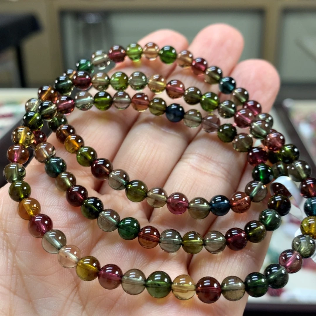 未镶嵌手链碧玺5.5左右