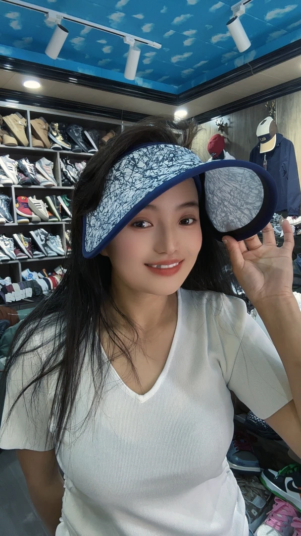 空顶帽渔夫帽休闲空顶鸭舌帽户外夏季遮脸休闲风遮阳帽帽子