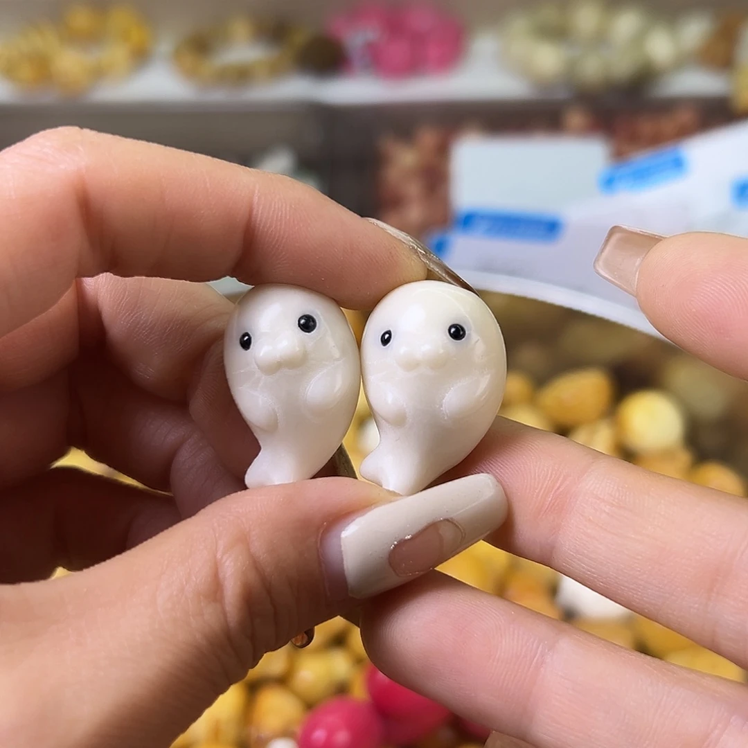 菩提根/象牙果吊坠全品白海狮2颗