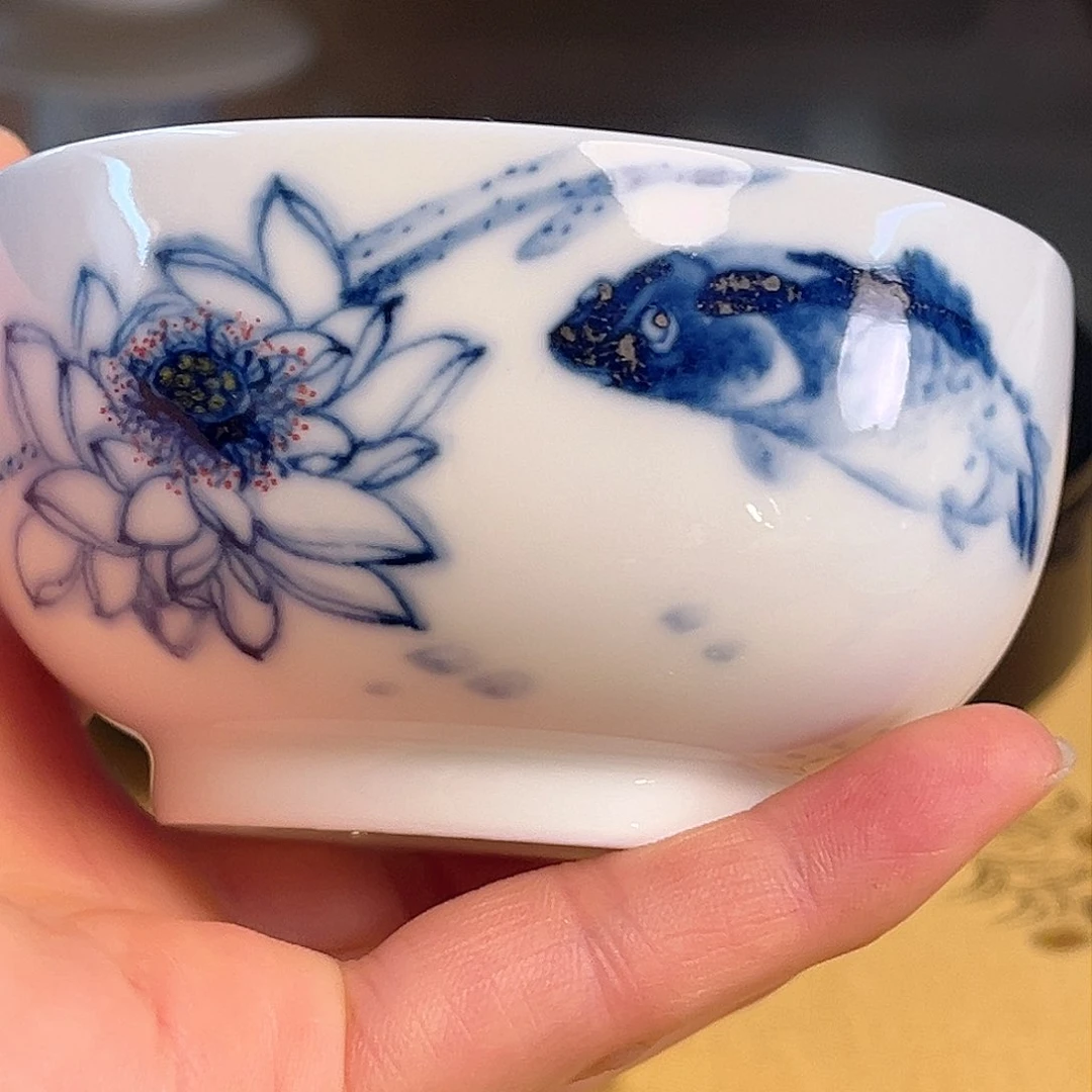 噜****～泽善堂青花写意大杯