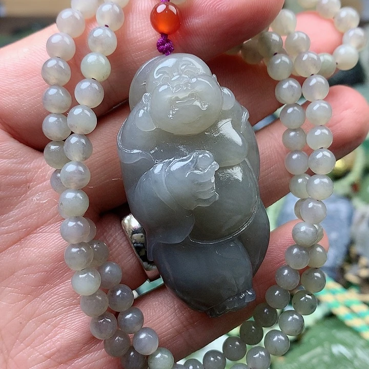 未镶嵌和田玉挂件晨*