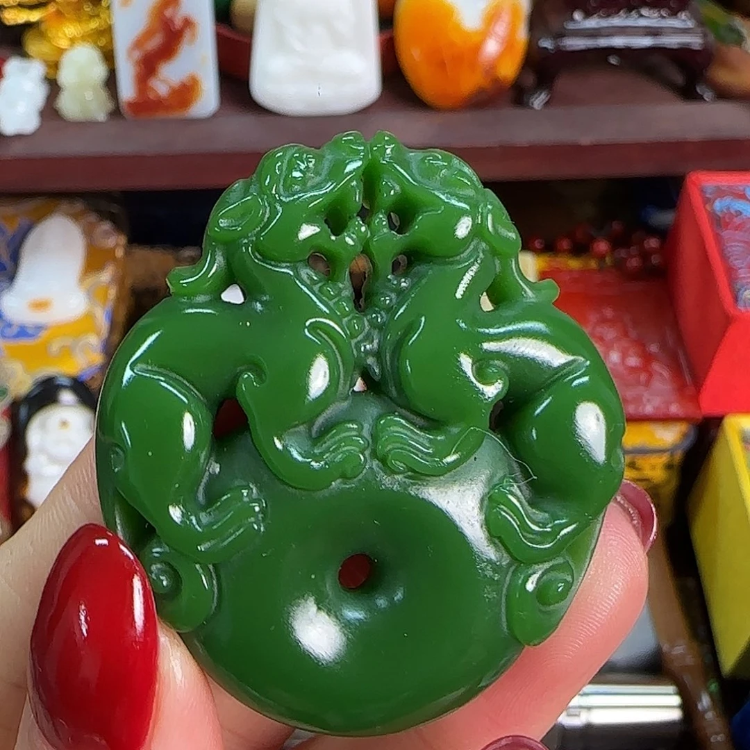 和田玉未镶嵌挂件