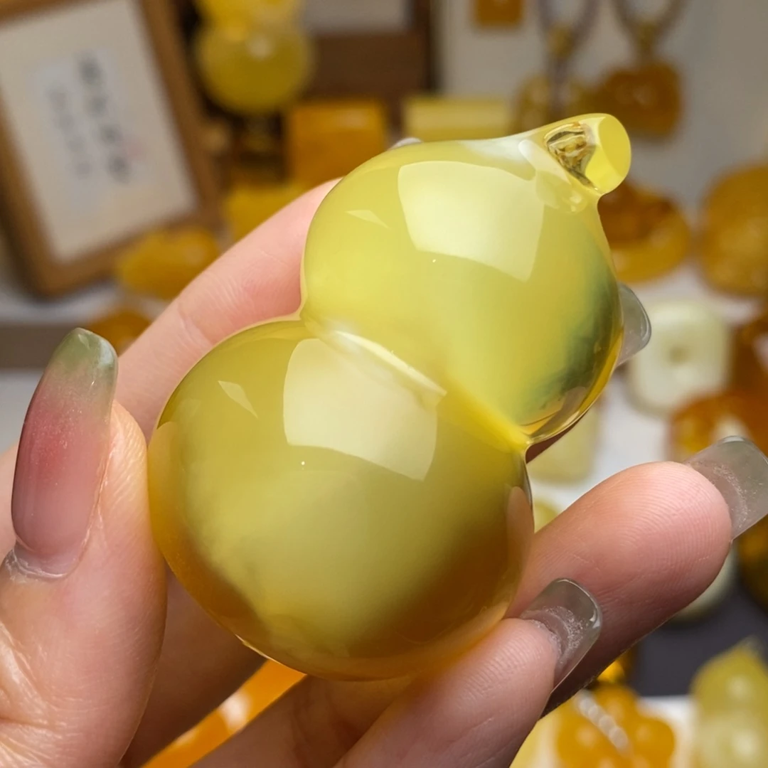 未镶嵌颈饰蜜蜡锦*丶，