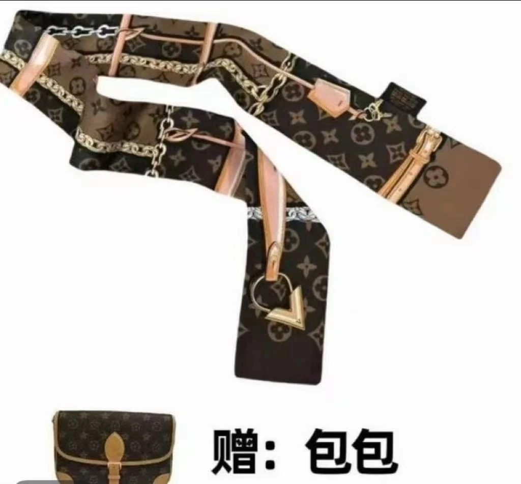 时尚清风包带丝巾装饰（顺丰包邮）