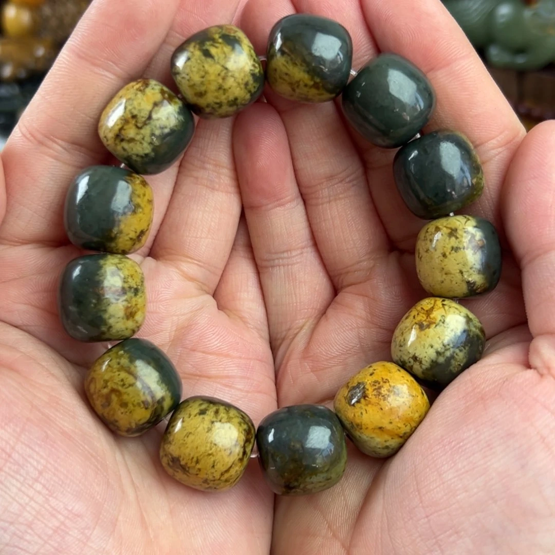 岫岩河磨玉（透闪石质玉）手串未镶嵌诺****支