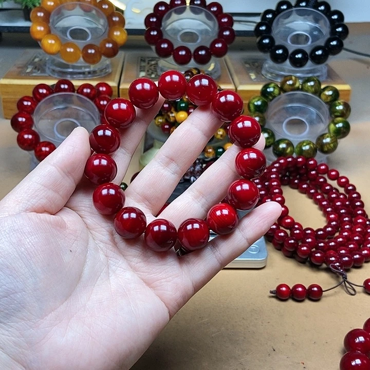 【闪购商品】贝壳杉（血龙木）手串/手链.**-1.5素圈
