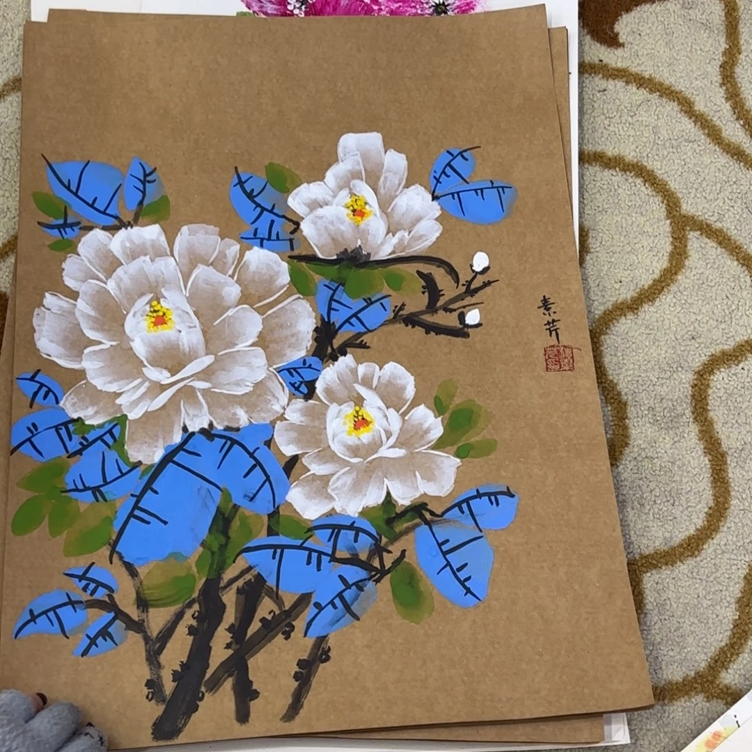 国画40-54卡纸作品艺