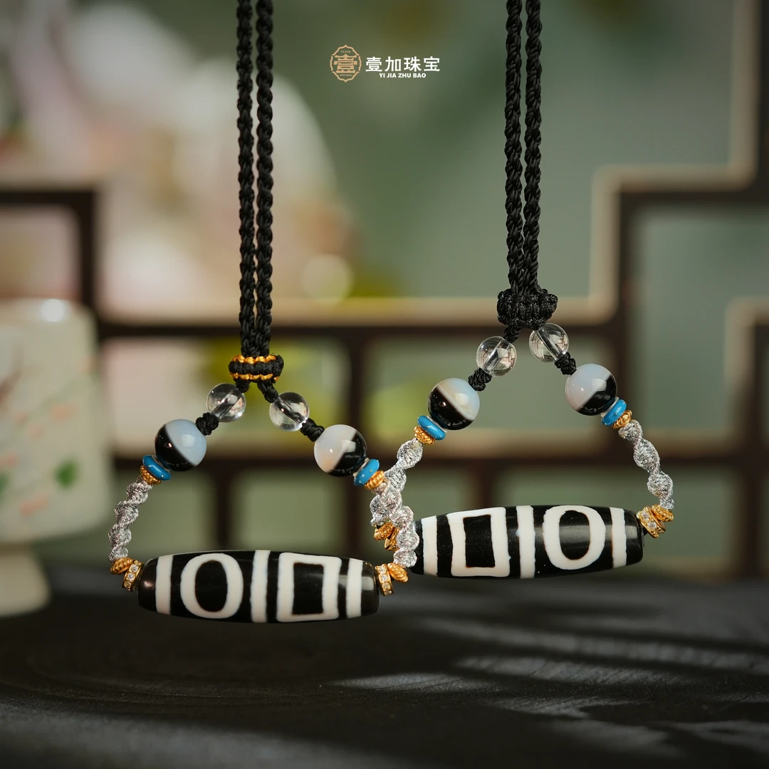 壹加林妹妹 | 玛瑙小卢黑白双td锁骨链多样性发一