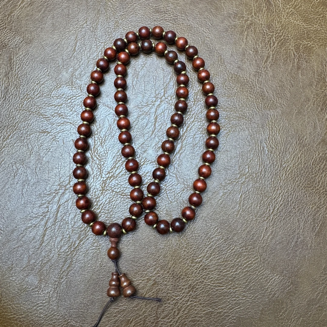 血檀108颗-无礼盒-@@ys893-8